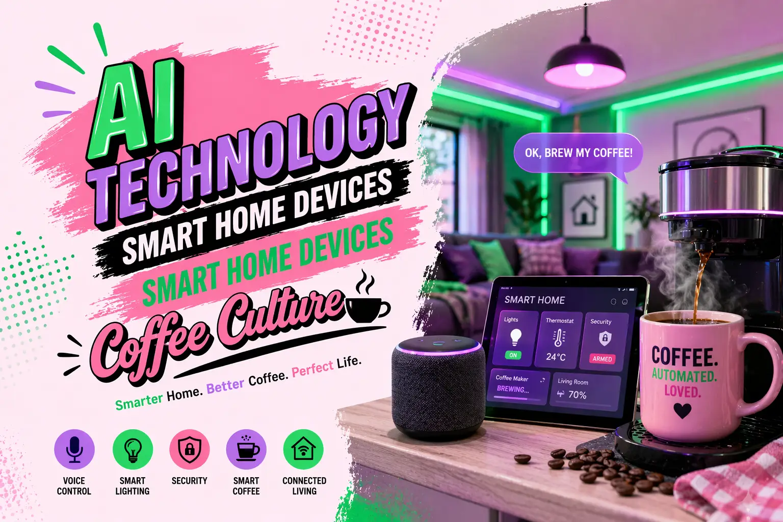 AI Technology Smart Home Devices Smart Home Devices Coffee Culture