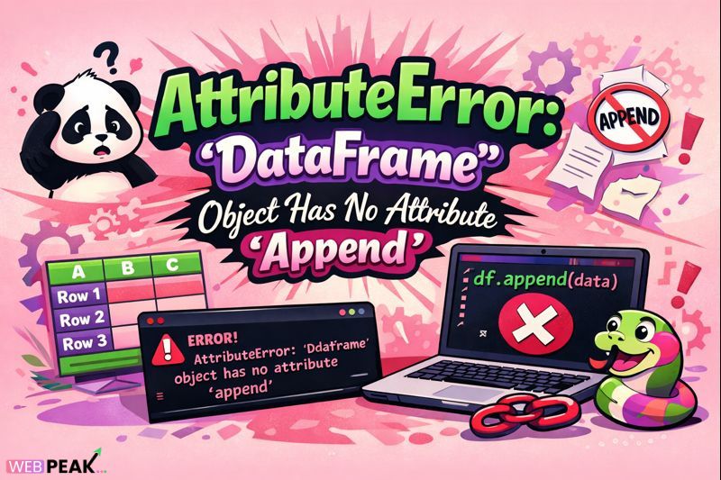 Attributeerror: 'Dataframe' Object Has No Attribute 'Append'