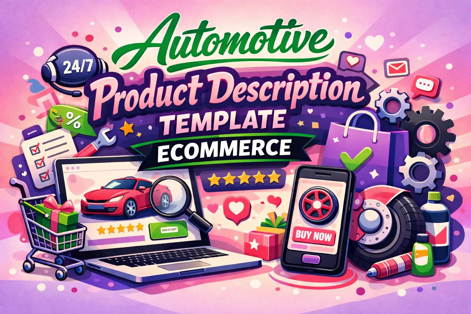 Automotive Product Description Template Ecommerce