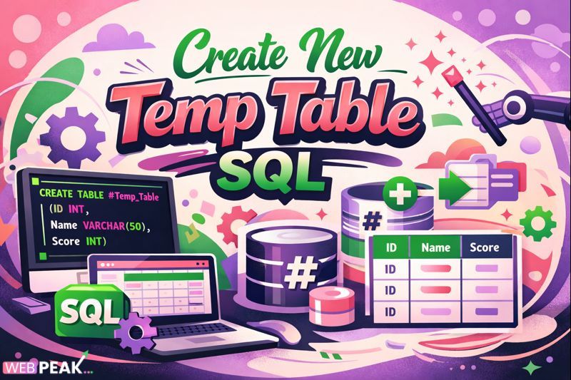 Create New Temp Table Sql