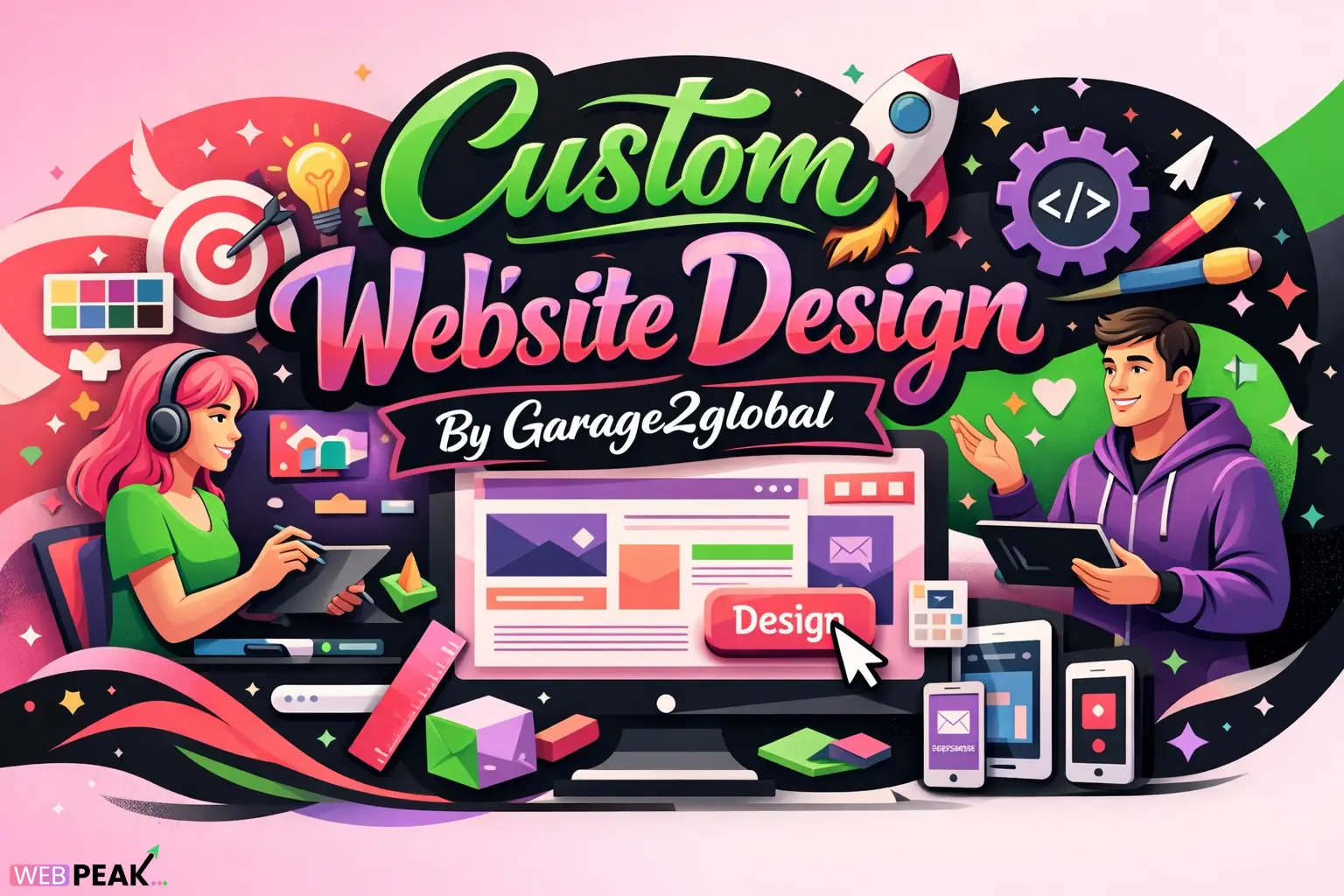 Custom Website Design By Garage2global