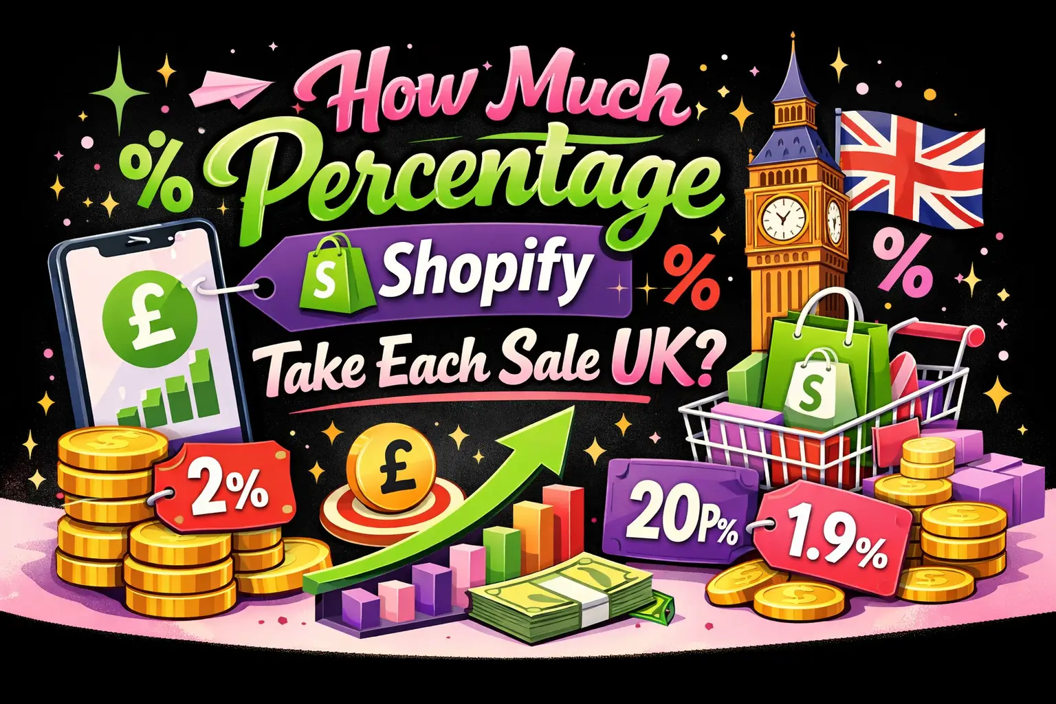 How Much Percentage Shopify Take Each Sale UK