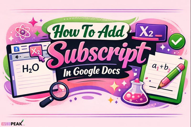 How To Add Subscript In Google Docs