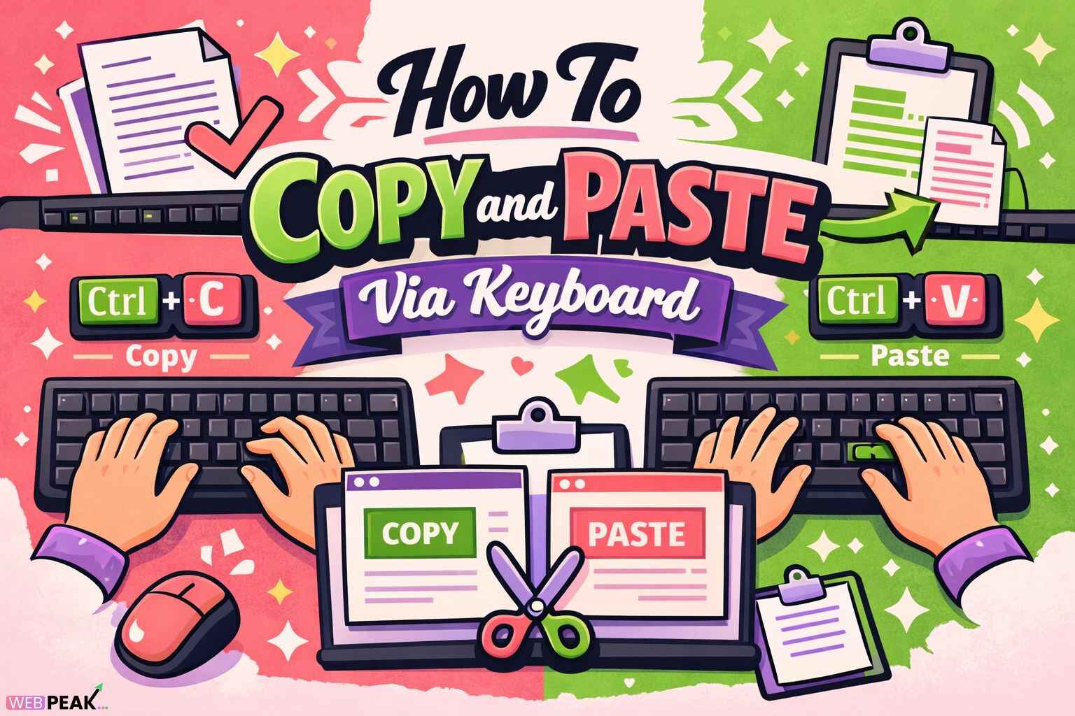 How To Copy and Paste Via Keyboard | Web Peak