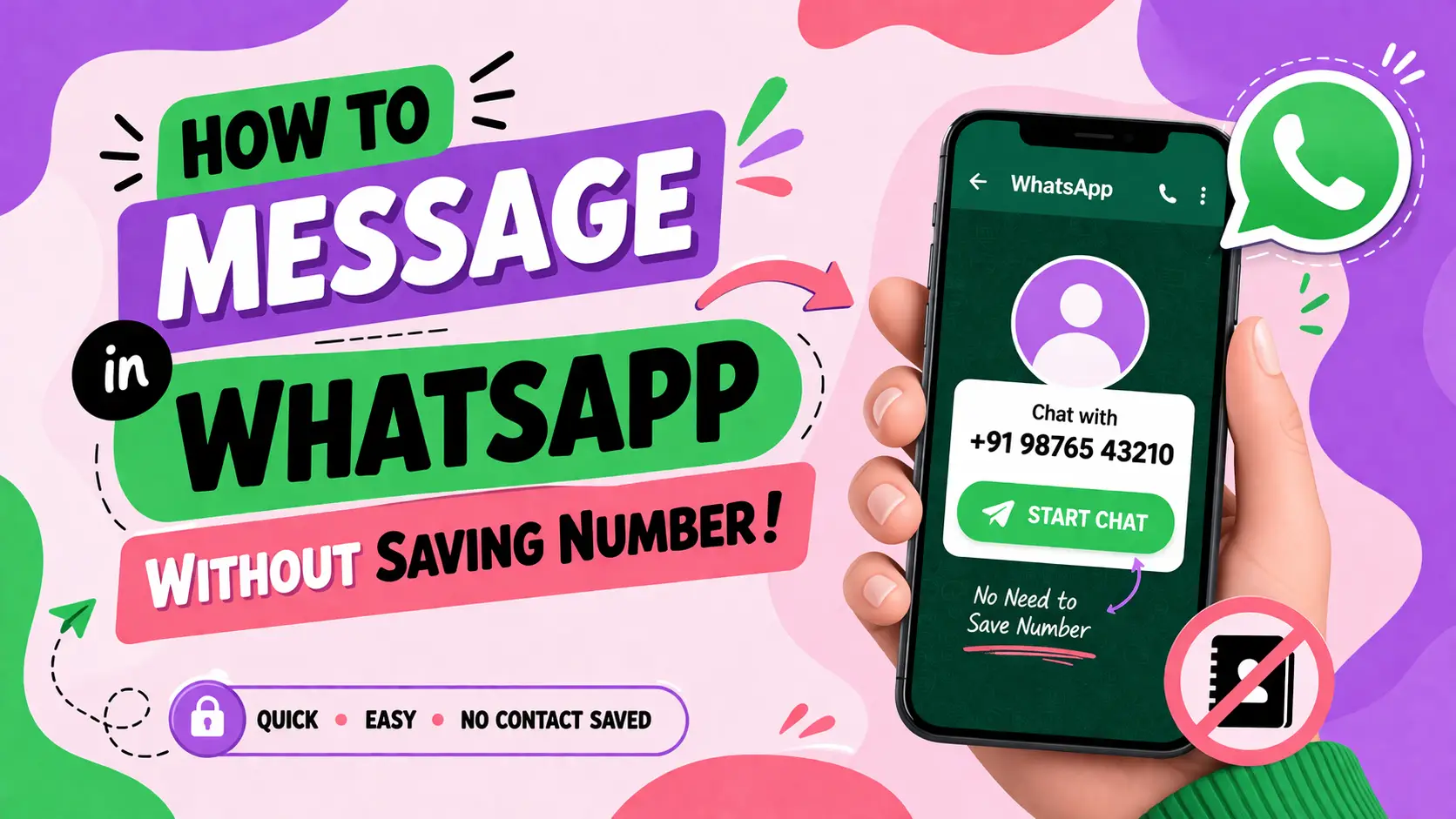 How To Message in WhatsApp Without Saving Number