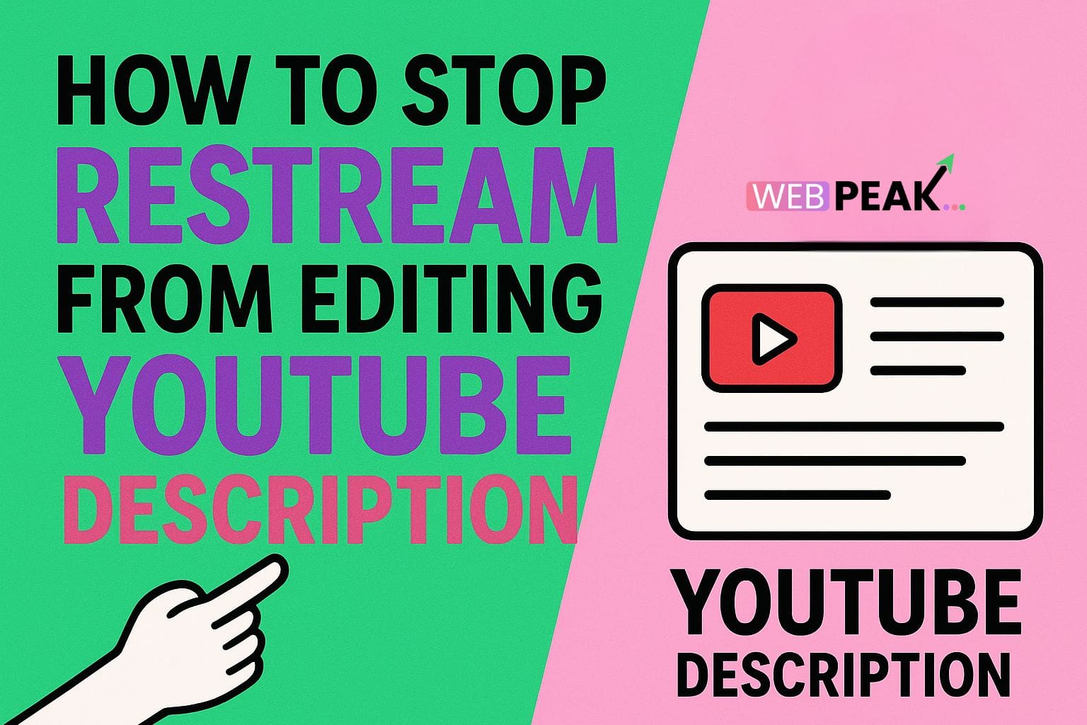 How to Stop Restream From Editing YouTube Description