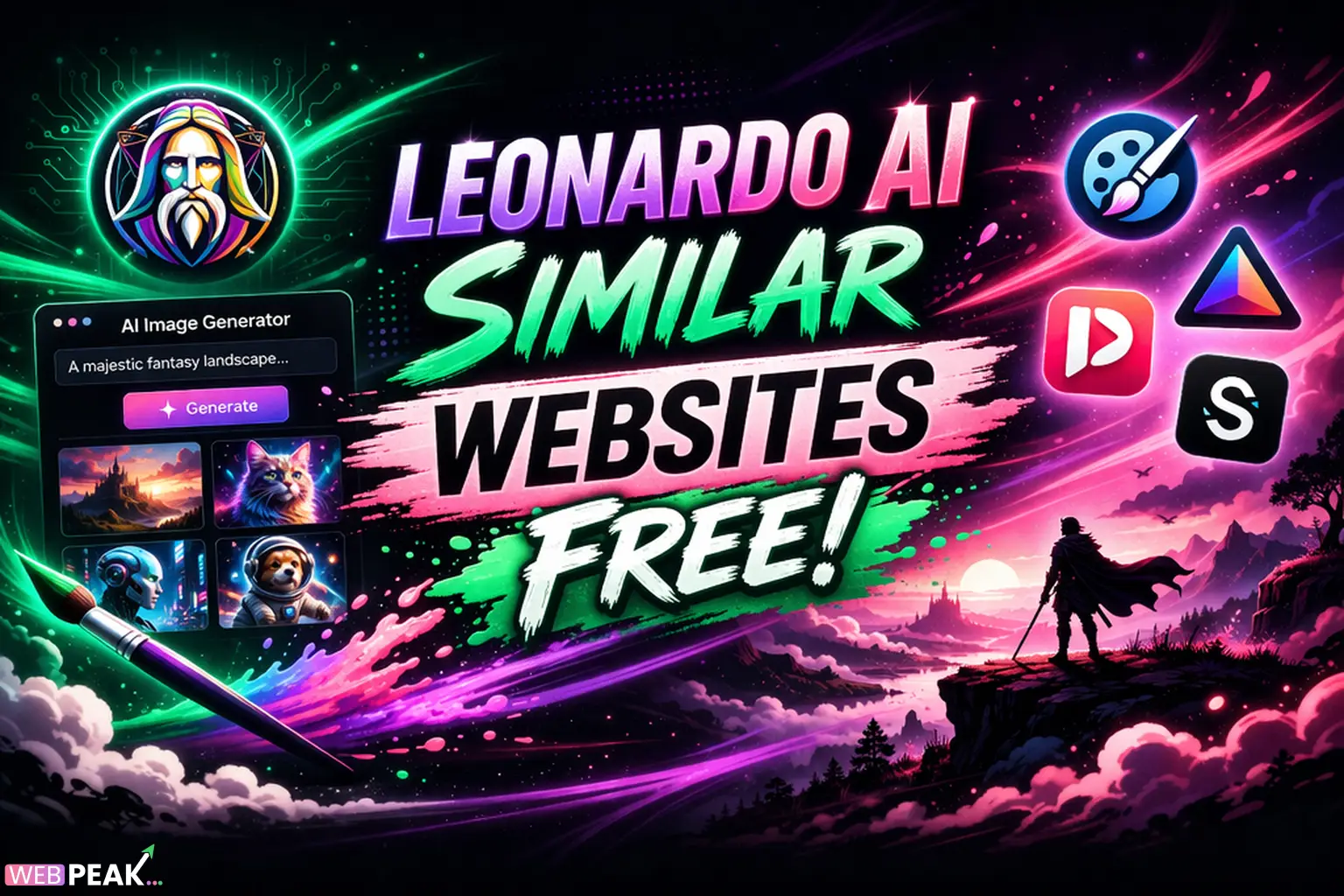 Leonardo AI Similar Websites Free