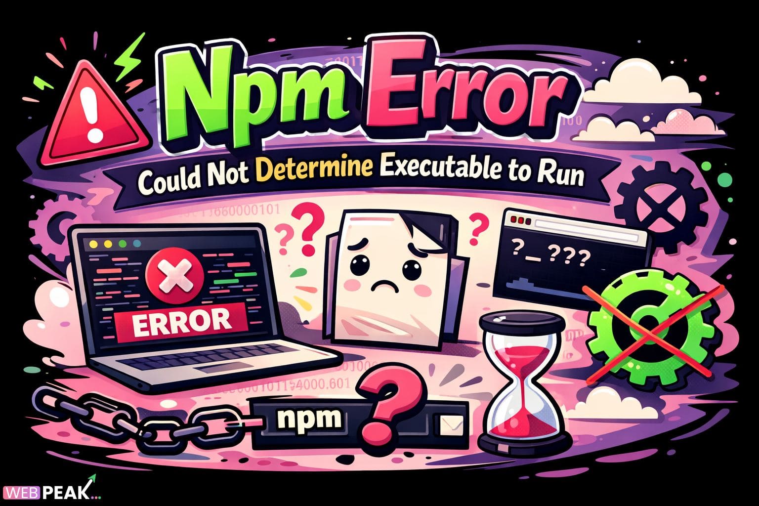 Npm Error Could Not Determine Executable to Run
