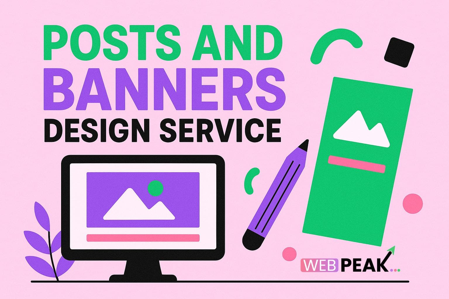 Social Media Posts & Banners Design Services by WebPeak