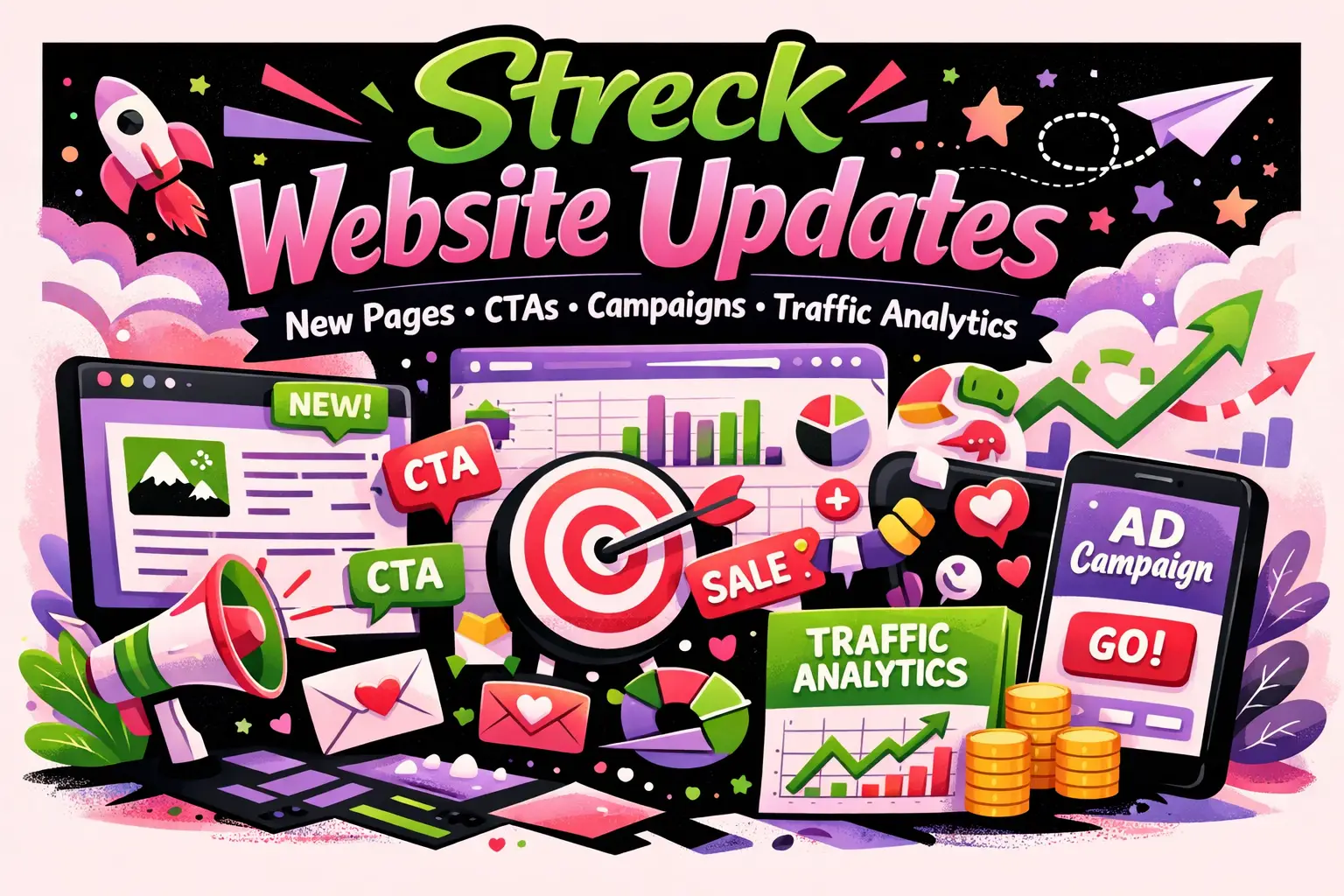 Streck Website Updates New Pages CTAs Campaigns Traffic Analytics 2026