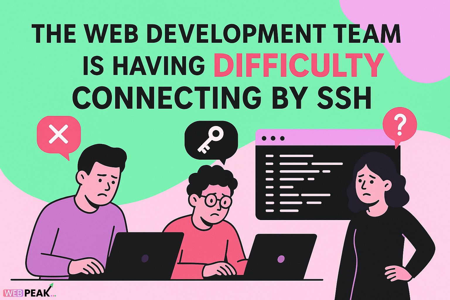 The Web Development Team Is Having Difficulty Connecting by SSH