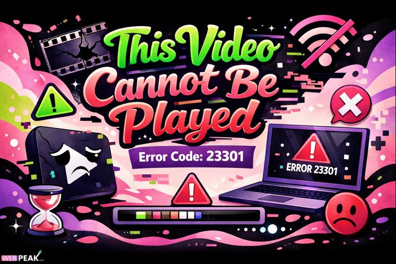 This Video Cannot Be Played Error Code 23301