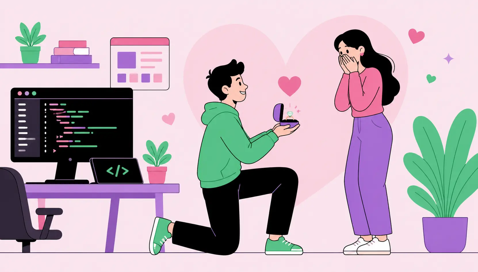 Web Developer Wedding Proposal Meme