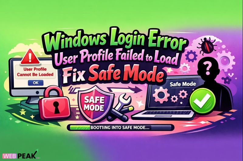 Windows Login Error User Profile Failed Load Fix Safe Mode