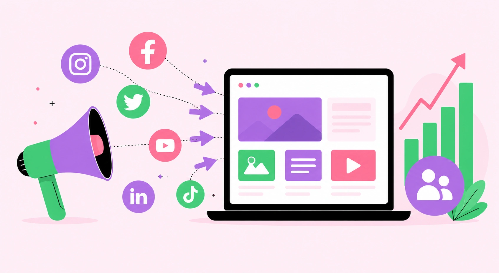 How to Increase Website Traffic Through Social Media
