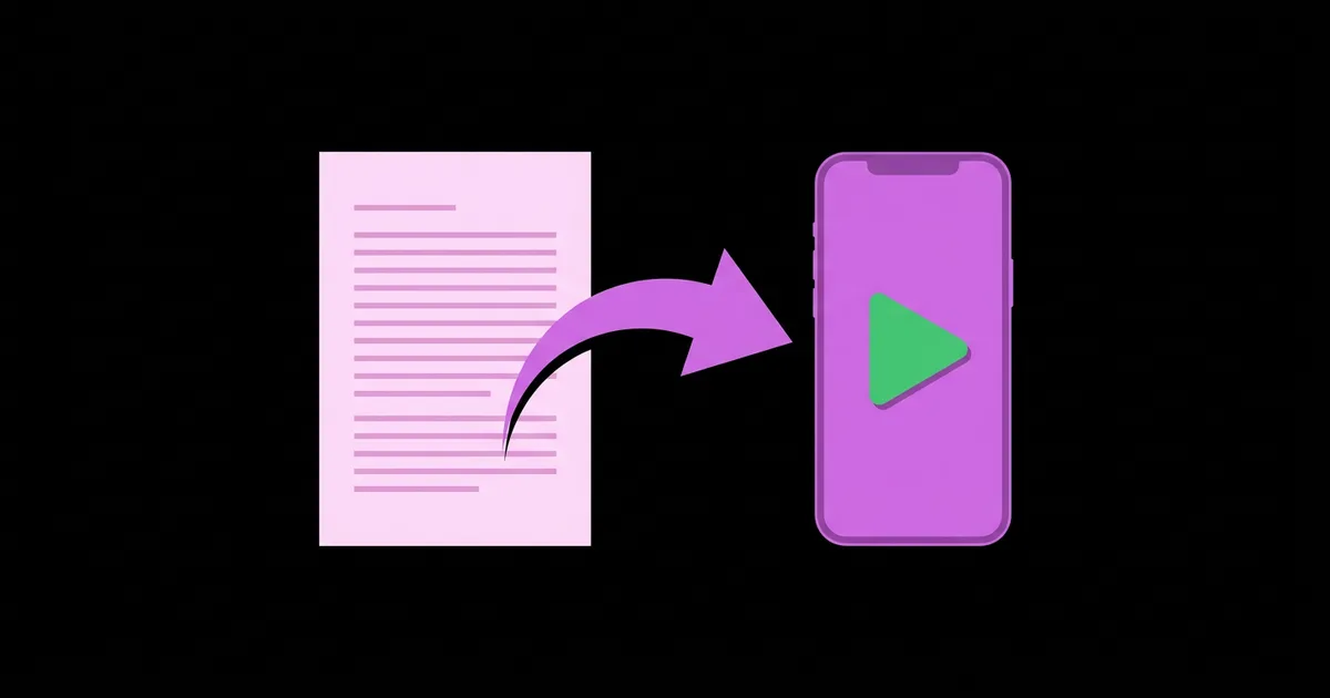 Using AI to Turn Blog Posts Into Short Videos