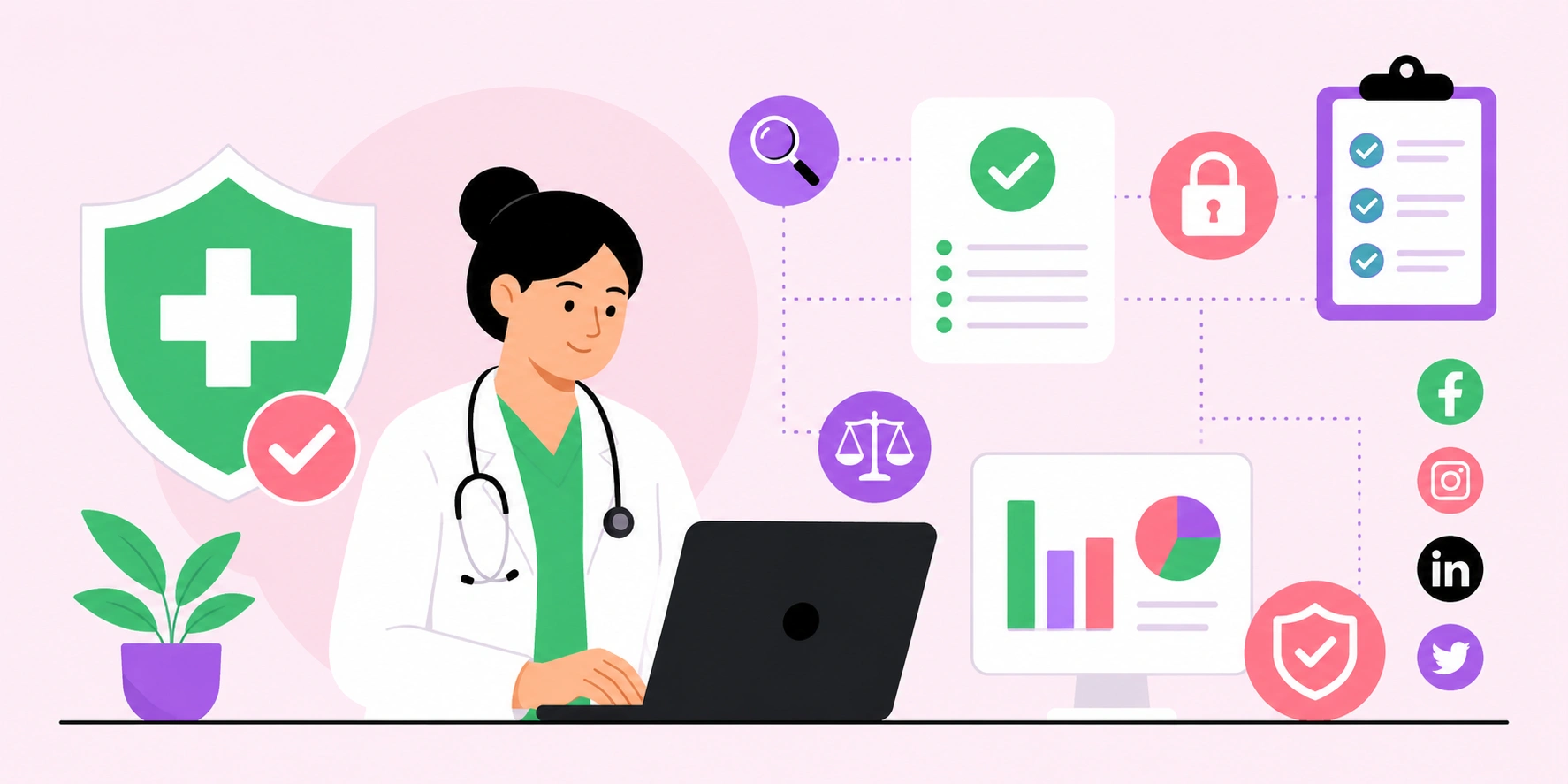 Which Tools Help Healthcare Providers Stay Compliant on Social Media?