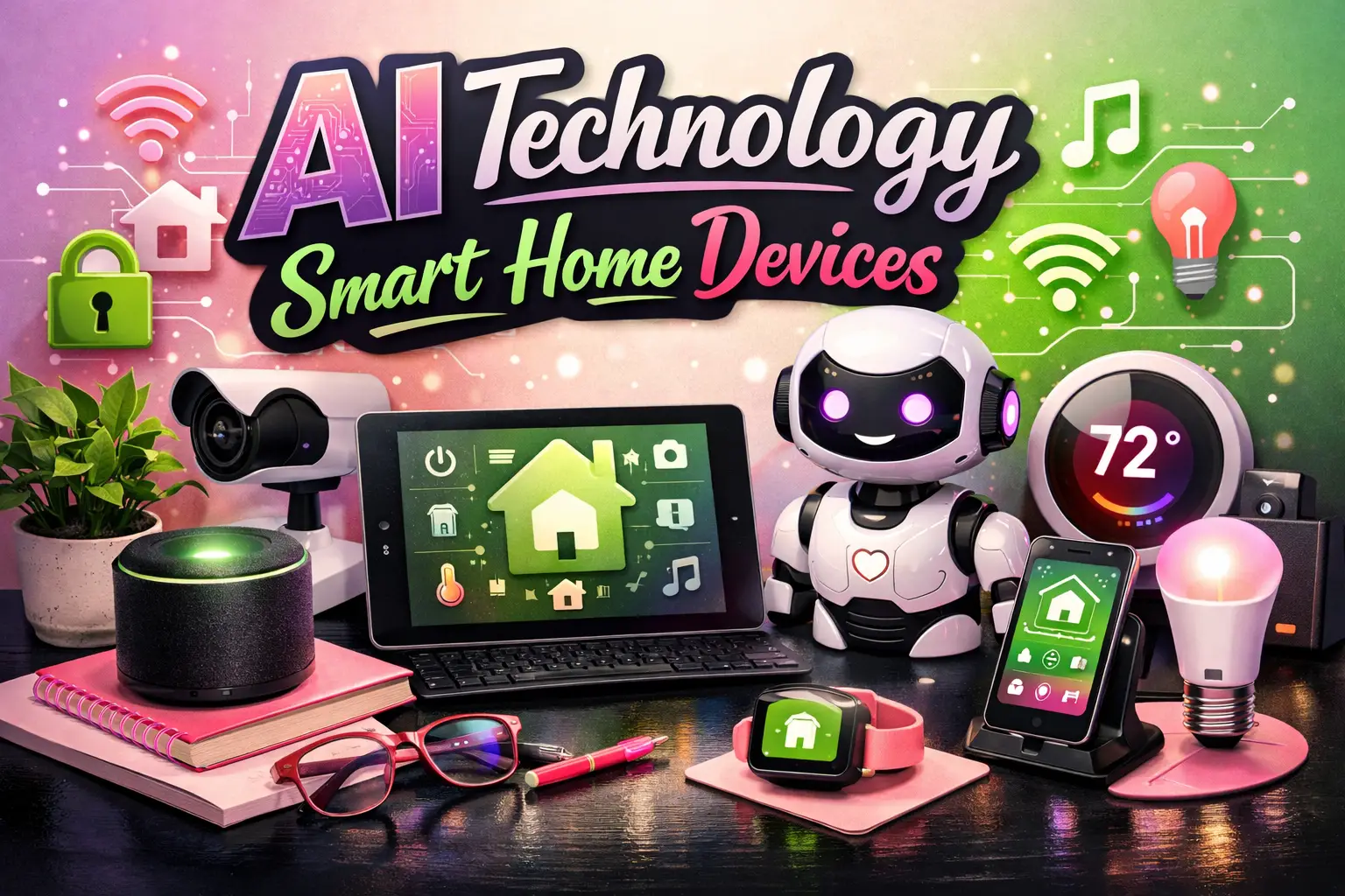 AI Technology Smart Home Devices Portrait Photography Workplace Styling