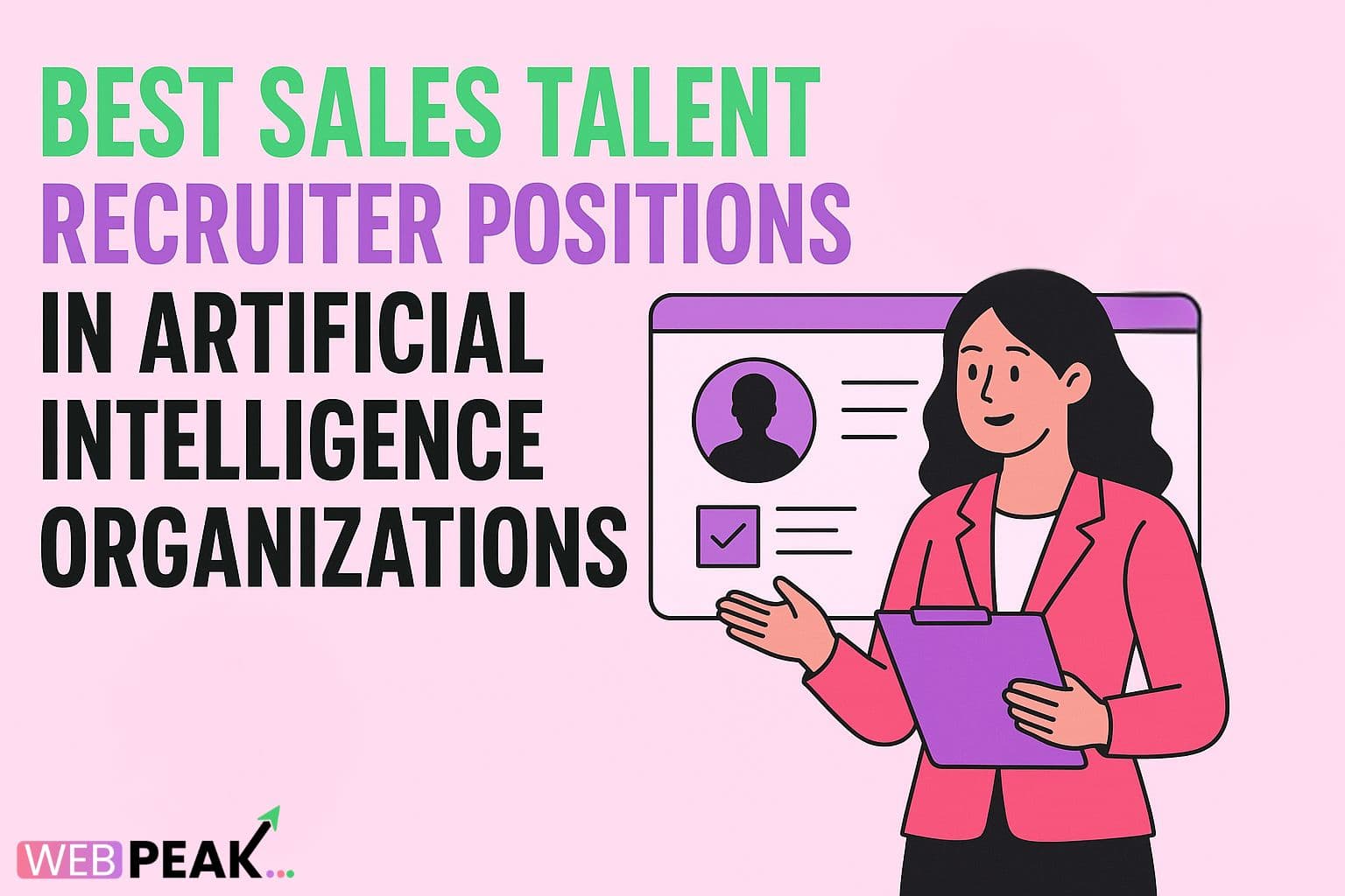 Best Sales Talent Recruiter Positions in Artificial Intelligence Organizations
