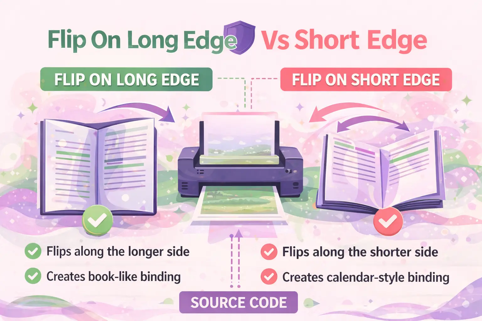 Flip On Long Edge Vs Short Edge