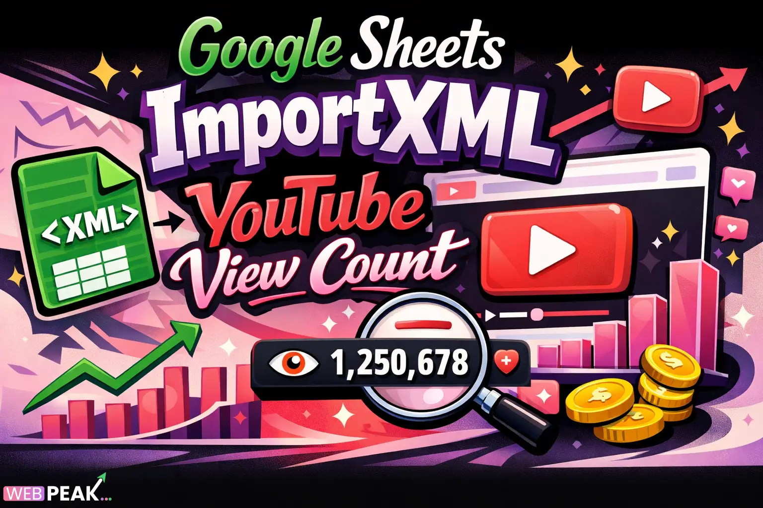 Google Sheets Importxml YouTube View Count
