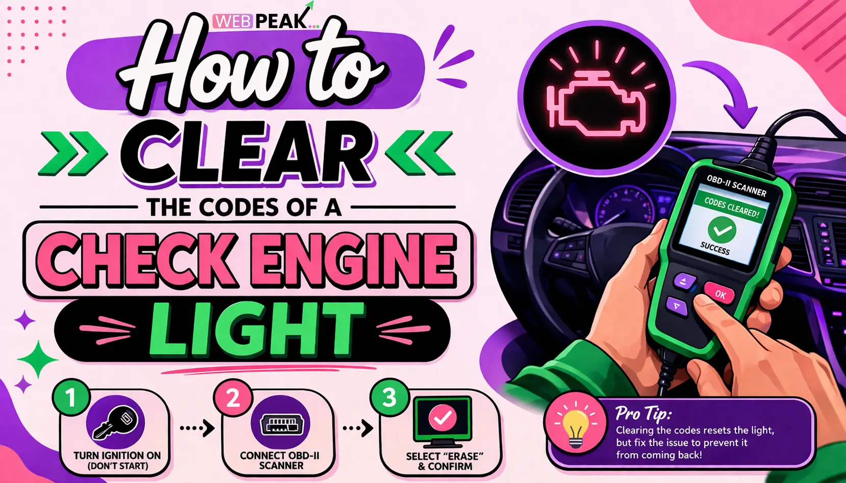 How to Clear the Codes of a Check Engine Light