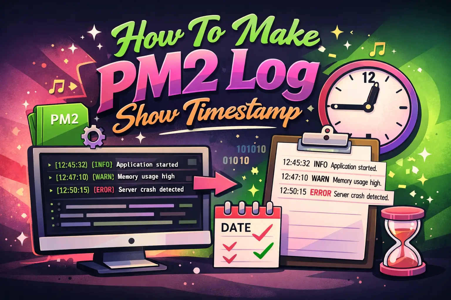 How To Make PM2 Log Show Timestamp