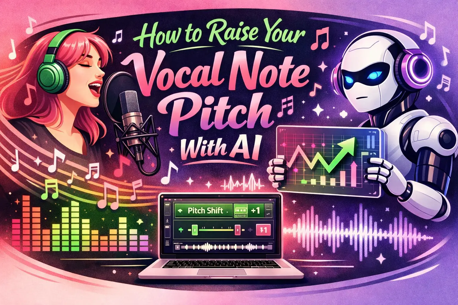 How to Raise Your Vocal Note Pitch With AI