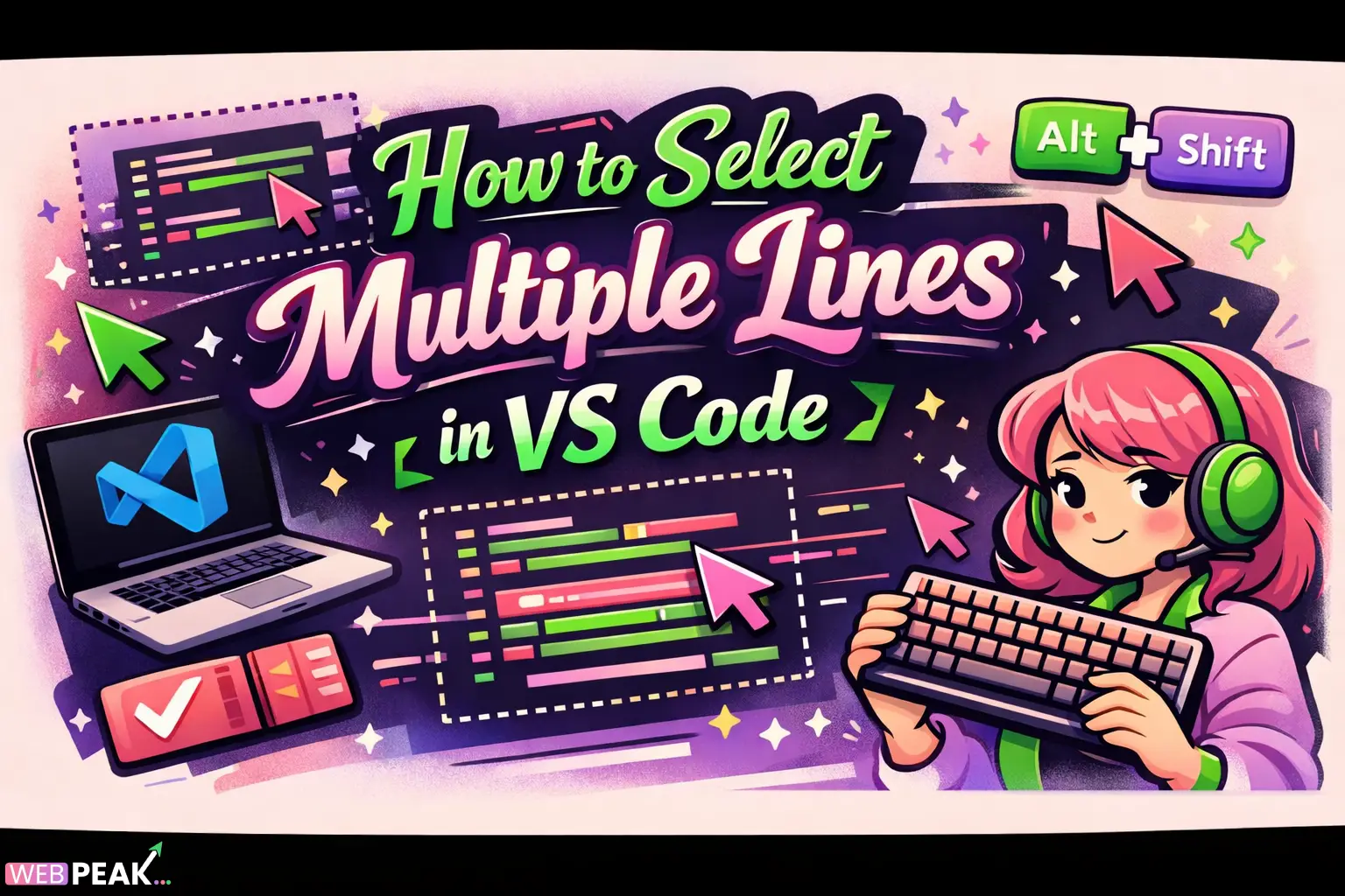 How to Select Multiple Lines in VS Code