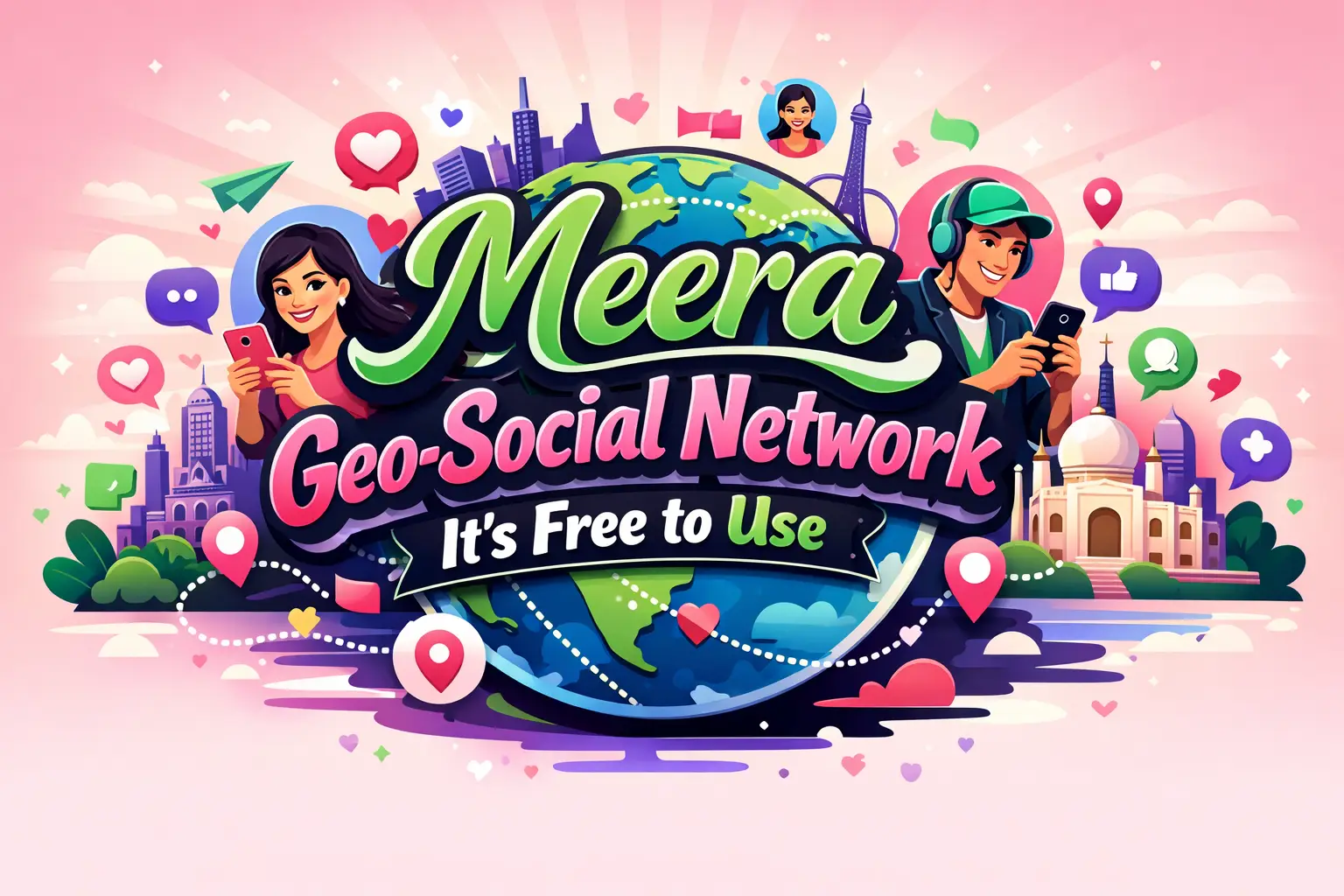 Meera Geo-Social Network Its Free to Use