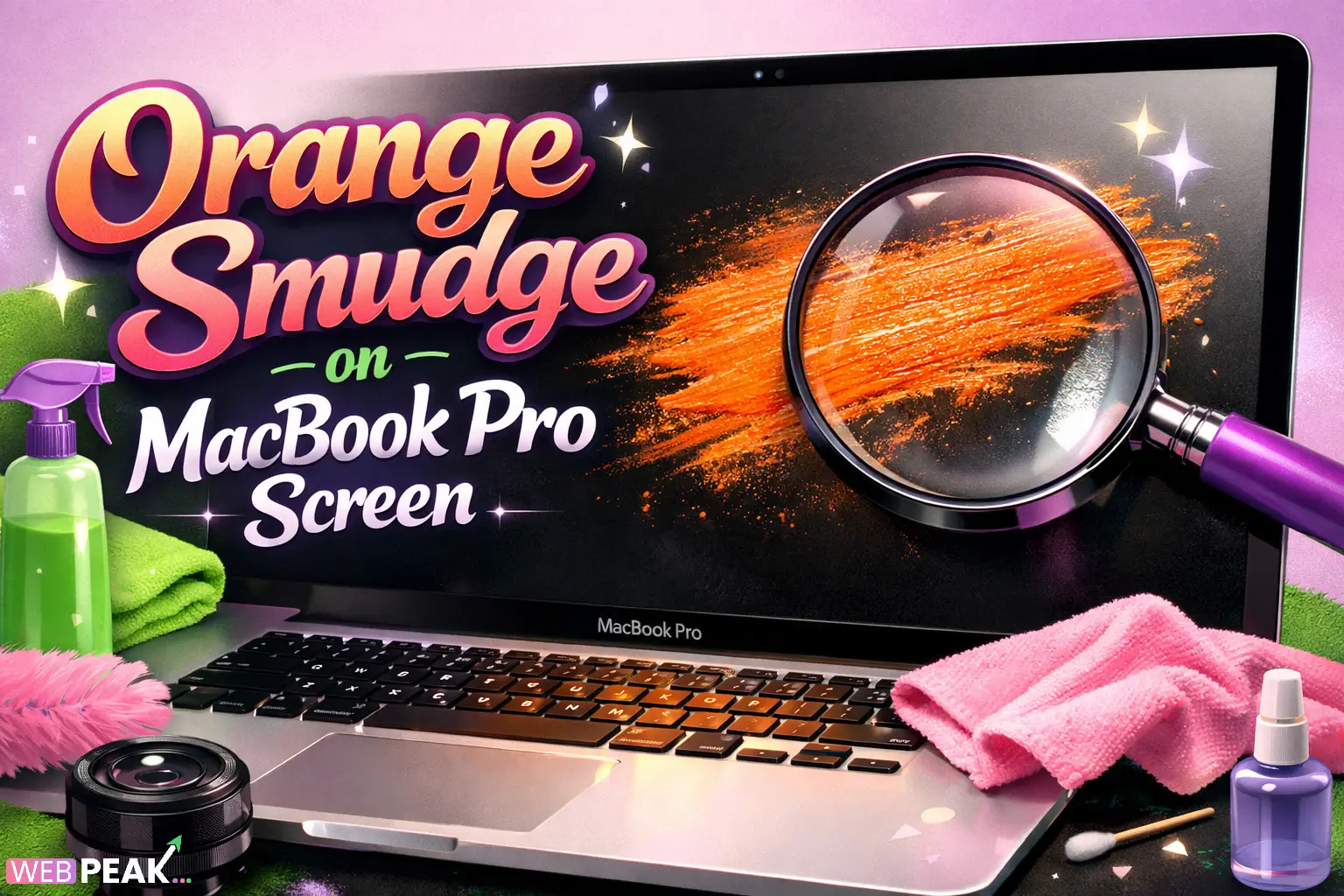 Orange Smudge on Macbook Pro Screen