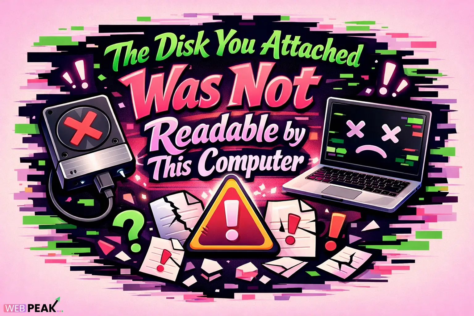 The Disk You Attached Was Not Readable by This Computer