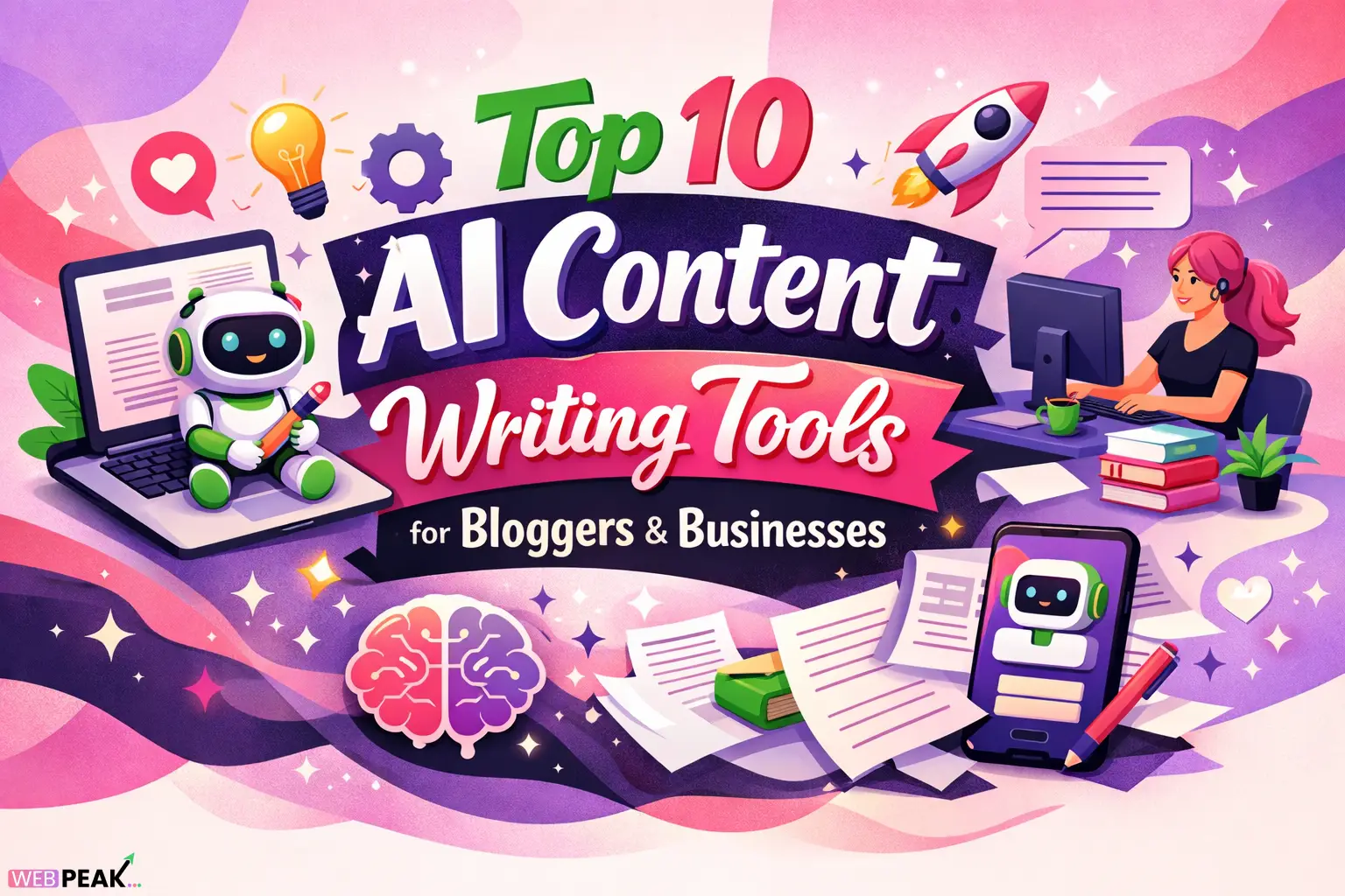 Top 10 AI Content Writing Tools in 2026 for Bloggers & Businesses