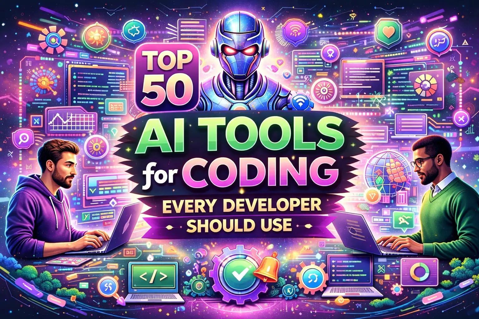 Top 50 AI Tools for Coding Every Developer Should Use in 2026