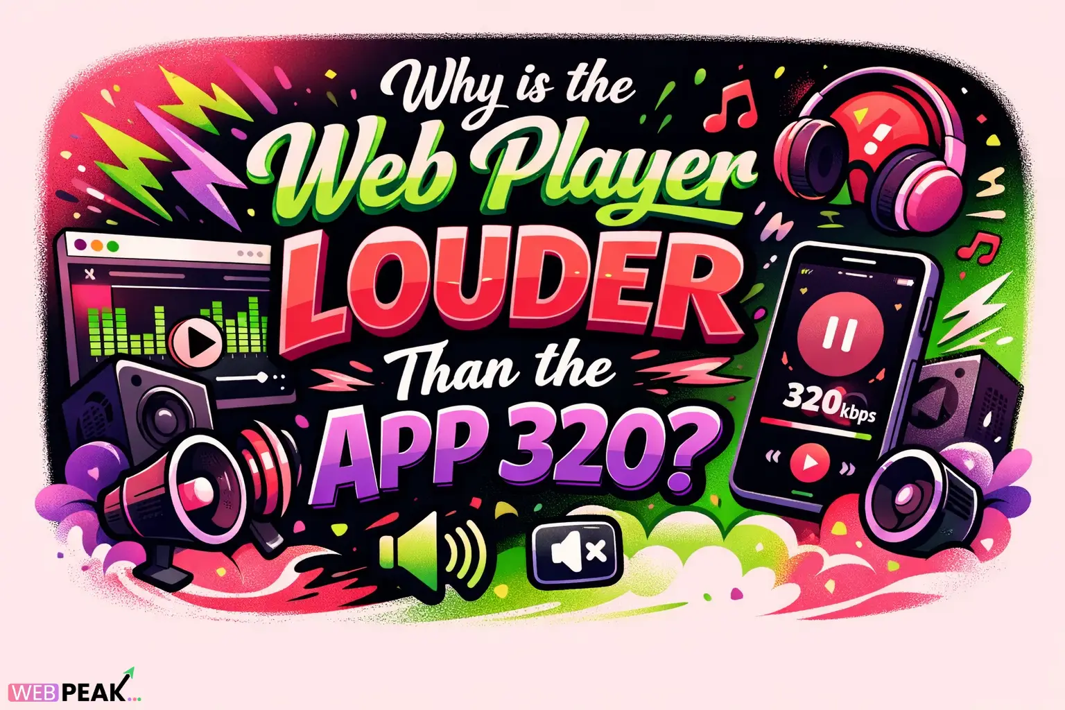Why is the Web Player Louder Than the App 320